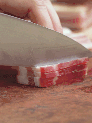 金字淡咸肉切絲。